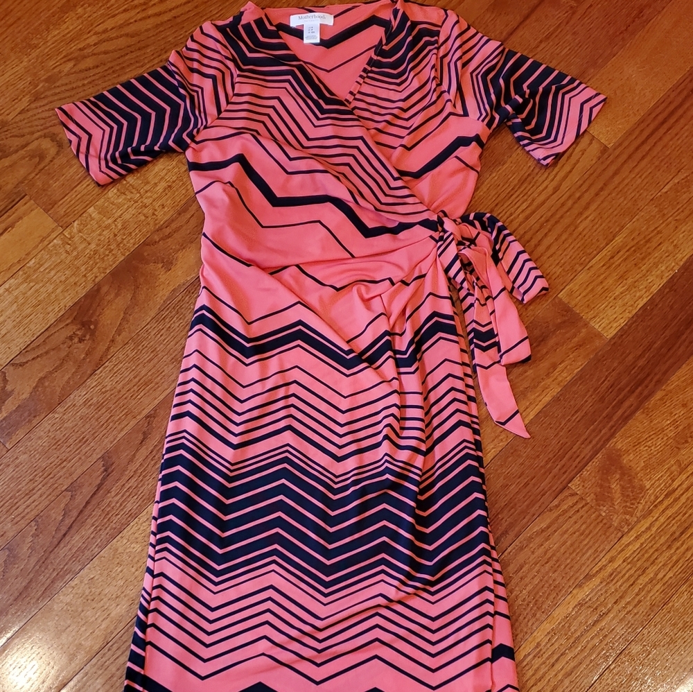 Motherhood Maternity Wrap Maternity Dress